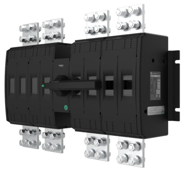 Выключатель-разъединитель SYSTEMEPACT SD1250 4п 1250А рукоятка фронт. центр (зак. отдельно) SE SSD12504MF1250