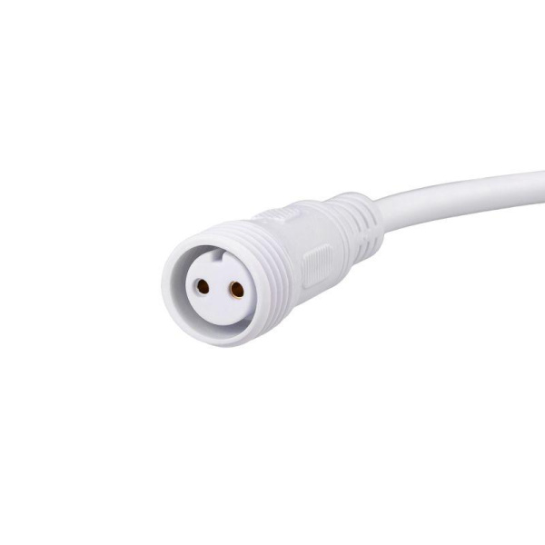 Кабель соединительный (2pin) герметичный (IP67) 2х1.0кв.мм 300В бел. Rexant 11-9820