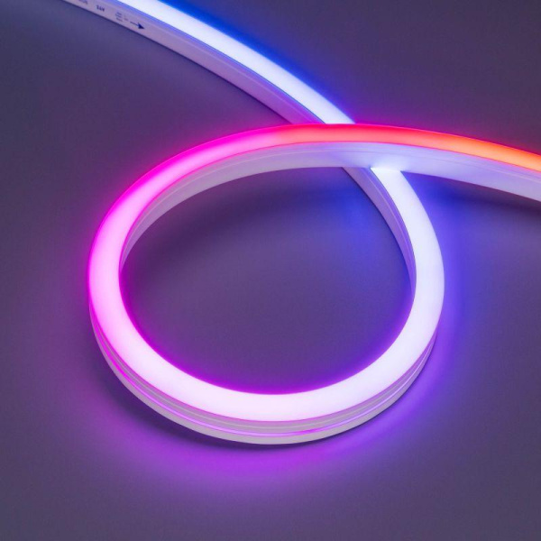 Лента светодиодная DMX MOONLIGHT-SIDE-B84-12x17mm 24V RGB-PX7 18Вт/м IP67 wire x2 герметичная силикон (уп.5м) Arlight 041013