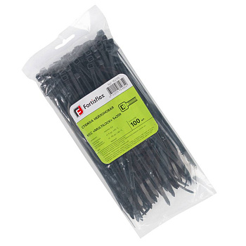 Хомут нейлоновый КСС MULTILOCK 5х200 черн. (уп.100шт) Fortisflex 102319