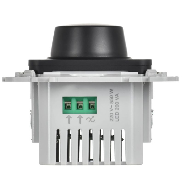 Светорегулятор проходной СП FLITE СС26-5-12-ФлЧ TRIAC 550Вт механизм черн. IEK FI-D23-0550-P-K02
