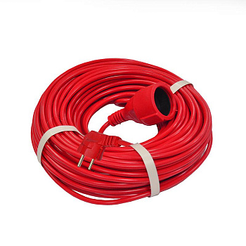 Удлинитель-шнур 1х40м с заземл. 10А IP20 2.2кВт ПВС 3х1 DOMTOK 2506