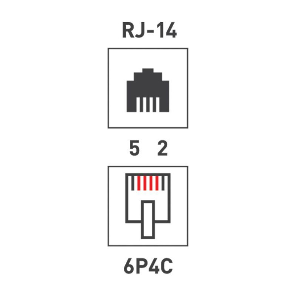 Джек тел. 6P-4C (уп.100шт) PROCONNECT 05-1012-3