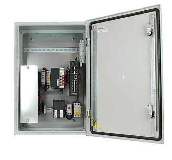 Коммутатор уличный управляемый (L2+) OS-46TB1(SW-80822/ILR) на 12 портов с термостабил. и резерв. питанием на базе уличн. станции OSNOVO OS-46TB1 OSNOVO 13732