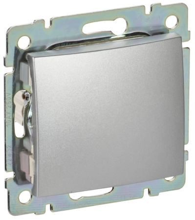 Кнопка 1-кл. СП Valena 10А IP20 механизм алюм. IEK 770111