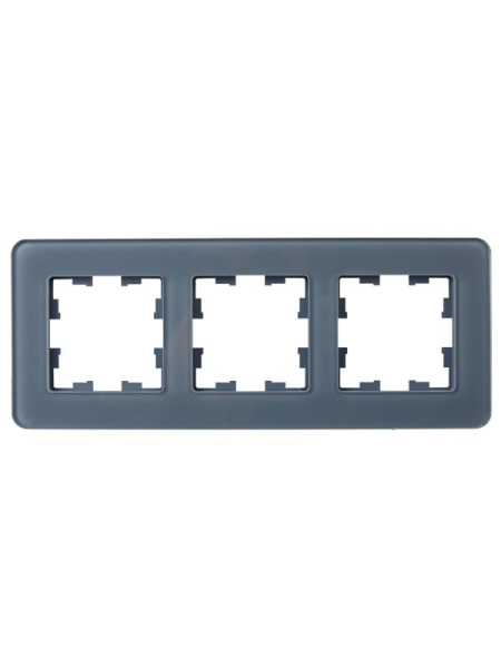 Рамка 3-м BRITE РУ-3-2-Бр стекло графит RE IEK BR-M32-G-41-K53
