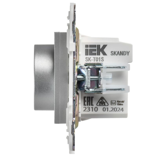 Термостат электронный SKANDY SK-T01S с индикацией серебр. IEK SK-RT11-K23