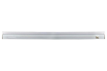 Светильник светодиодный LWL-2012-16CL 16Вт 80LED 4000К IP20 1500лм 220В 1172мм с сетевым проводом алюм. бел. Ultraflash 11918