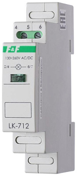 Указатель напряжения LK-712 (сигнализация наличия 1ф 35мм 230В IP20 монтаж на DIN-рейке) F&F EA04.007.001