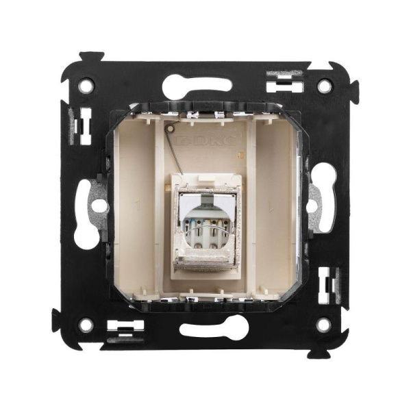 Розетка компьютерная 1-м СП Avanti "Ванильная дымка" RJ45 кат.5E экранир. DKC 4405363