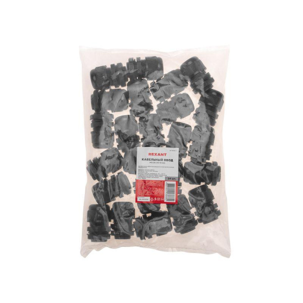 Ввод кабельный MG-25 (18-13мм) черн. Rexant 07-8125-1