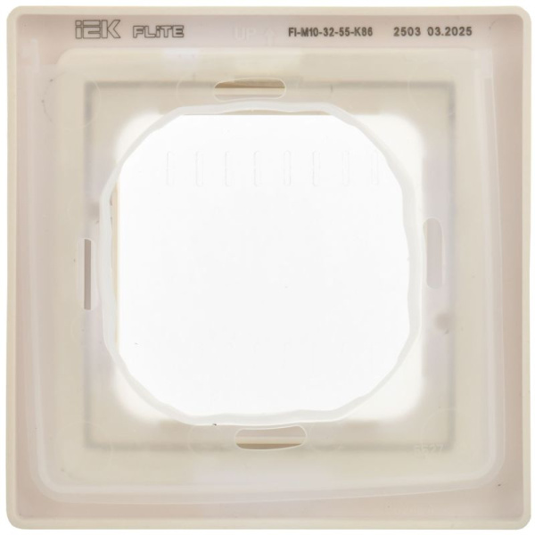Рамка 1-м СП FLITE Рпро-1-55-ФлСл IP55 сливочный IEK FI-M10-32-55-K86