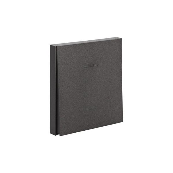 Выключатель 1-кл. СП STRONG MIELE 10А с подсветкой графит Kranz KR-78-0713-6