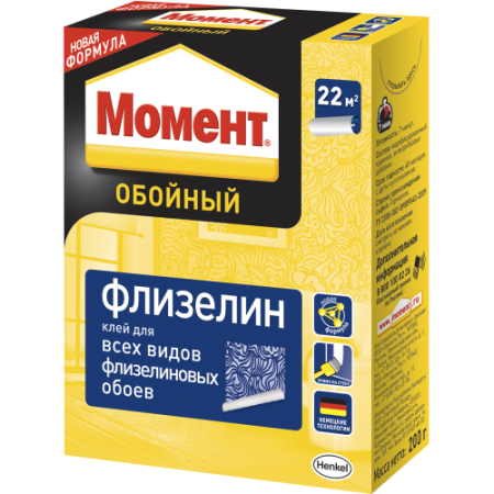 Клей обойный Флизелин 200г 3000293 Момент Б0057028
