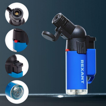 Зажигалка турбо GT-10 заправляемая Rexant 12-0010