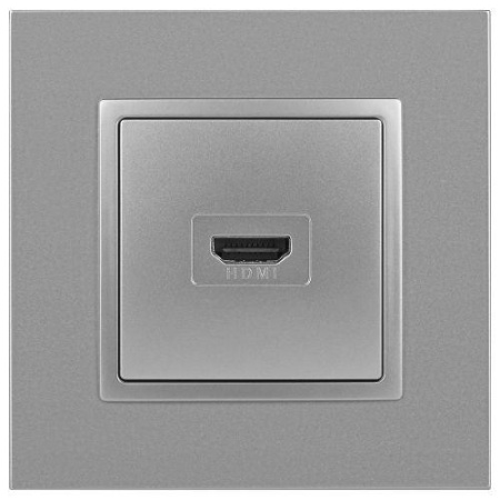 Розетка 14-3114-03 HDMI Elegance алюм. ЭРА Б0034334