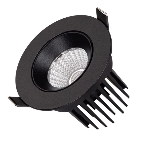 Светильник светодиодный MS-ATOLL-BUILT-TURN-R94-10W Warm3000 (BK 60 deg 230В) IP54 металл Arlight 041574