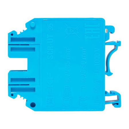 Колодка клеммная винтовая 35 UT син. EKF scr-ut-35-b
