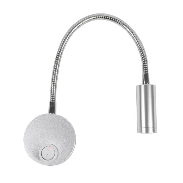 Светильник светодиодный ULT-F21-3W/4000К настенный гибкий 85-265В бел. свет TM IP20 SILVER серебр. Uniel UL-00004177