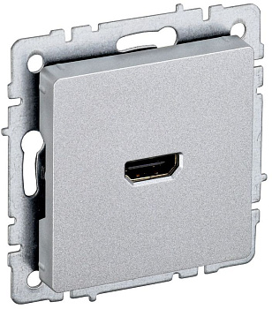 Розетка СП BRITE HDMI РHDMI-0-БрА механизм алюм. IEK BR-H10-K47