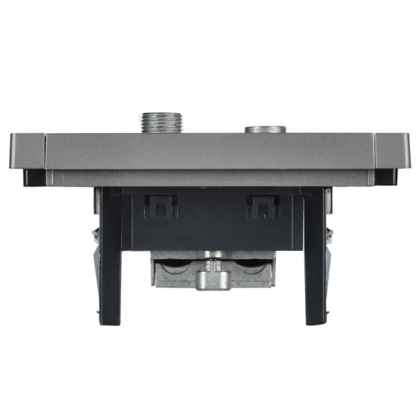 Розетка 2-м TV+SAT FORTE&PIANO FP538 сталь IEK FP-AF20-O-K46