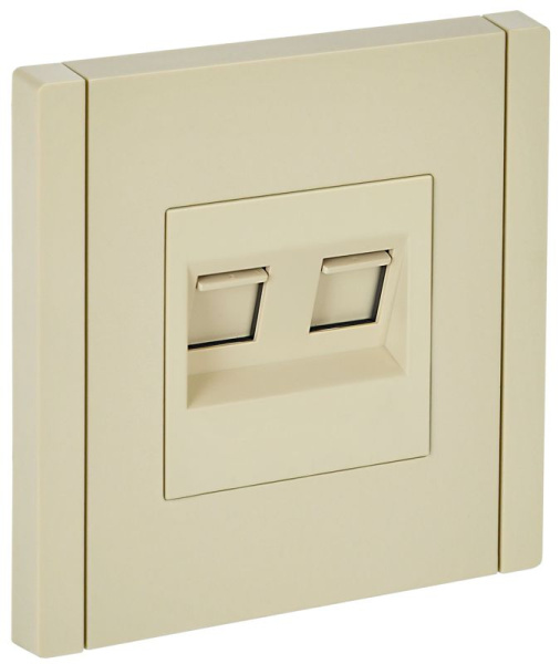 Розетка 2-м RJ11+RJ45 кат.5E FORTE&PIANO FP435 ваниль IEK FP-KT20-O-1-K10