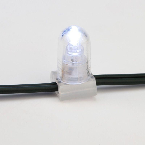 Гирлянда светодиодная "LED ClipLight" шаг 15см 665LED бел. 80Вт 12В IP65 эффект мерцания flashing бел. (уп.100м) Neon-Night 325-145