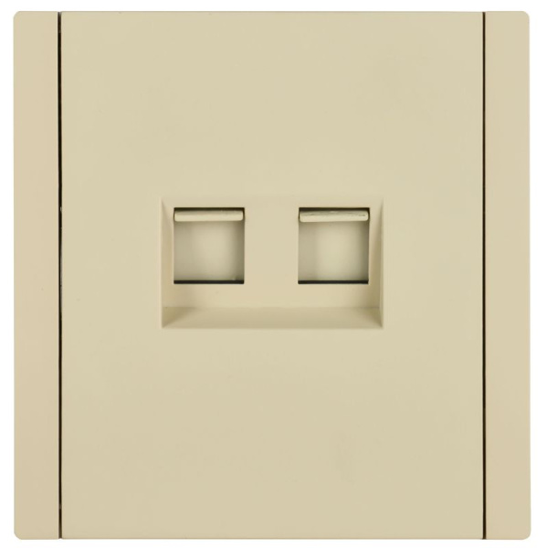 Розетка 2-м RJ11+RJ45 кат.5E FORTE&PIANO FP435 ваниль IEK FP-KT20-O-1-K10