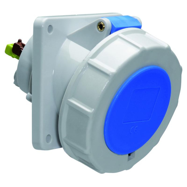 Розетка встраиваемая 16А 3п 6ч 230В IP67 наклонная 85х85 Quick Connect Bals 12813