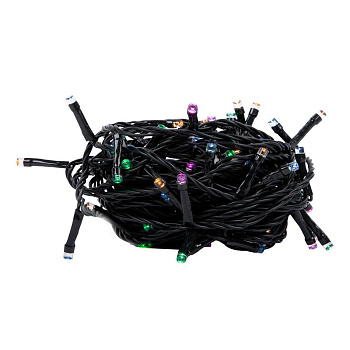 Гирлянда светодиодная ULD-S1000-100/DGA MULTI-2 IP20 10м 100 светодиодов; голуб. желт. зел. розов. свет; провод зел. Uniel UL-00012358
