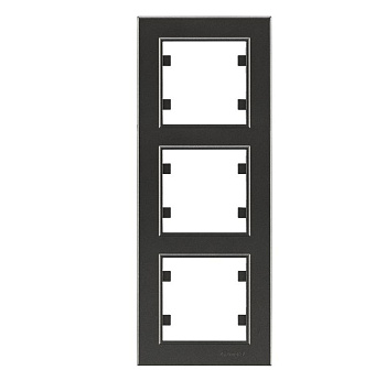 Рамка 3-м Karea вертик. дым. Makel 56050708