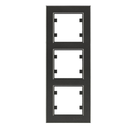 Рамка 3-м Karea вертик. дым. Makel 56050708