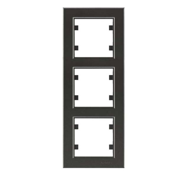 Рамка 3-м Karea вертик. дым. Makel 56050708