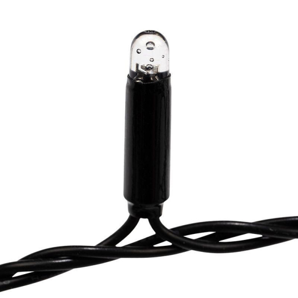 Гирлянда светодиодная "LED ClipLight" 3 нити х10м 198LED бел. 18Вт 24В IP65 трансф. в компл. провод ПВХ черн. Neon-Night 323-315