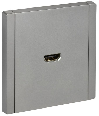 Розетка HDMI FORTE&PIANO FP540 сталь IEK FP-H10-K46