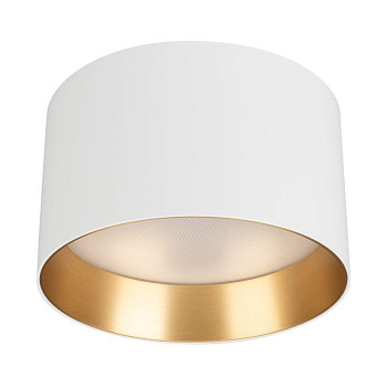 Светильник светодиодный SP-BISCOTTO-R140-15W Warm3300-MIX WH-GD 80deg 230В IP54 15Вт 3300К метал. Arlight 054915
