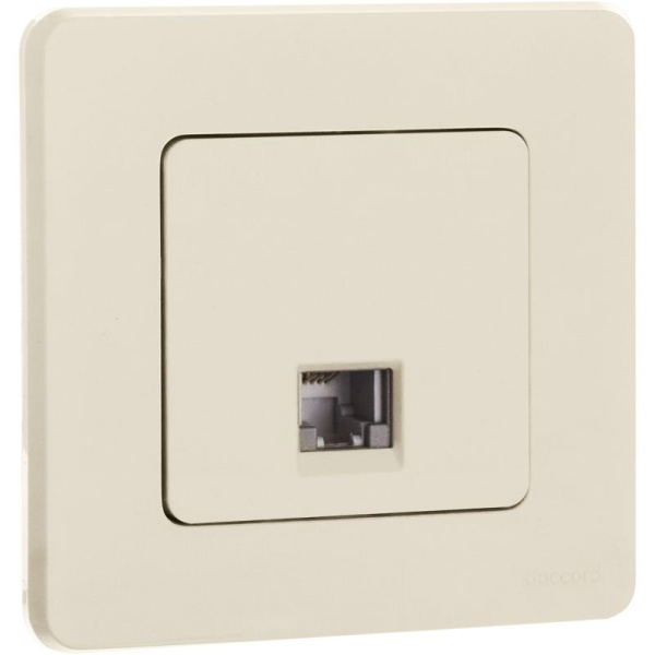 Розетка телефонная СП Inspiria RJ11 IP20 механизм сл. кость IEK 673821