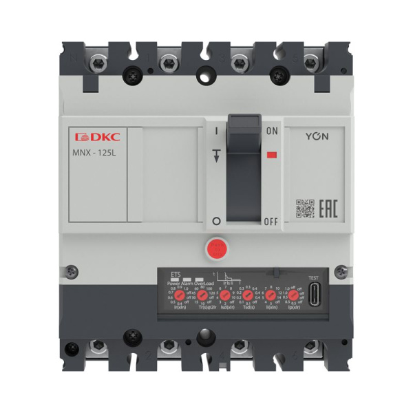 Выключатель автоматический 4P 63А 70кА pro MNX125L при AC415V расцепитель ETS YON MNX125L4PETS0063