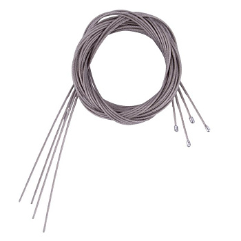 Комплект тросиков с ограничителями для подвесного монтажа UFL-H05 SILVER 4х250 POLYBAG 4шт по 250см. диаметр 1.5мм серебр. Uniel UL-00013977