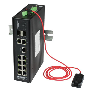 Коммутатор промышленный управляемый (L2+) PoE SW-80822/ILR Gigabit Ethernet на 12 портов OSNOVO 13225
