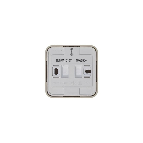 Выключатель 1-кл. ОП Blanca 10А IP20 (сх. 1) 250В с изолир. пластиной беж. SE BLNVA101017