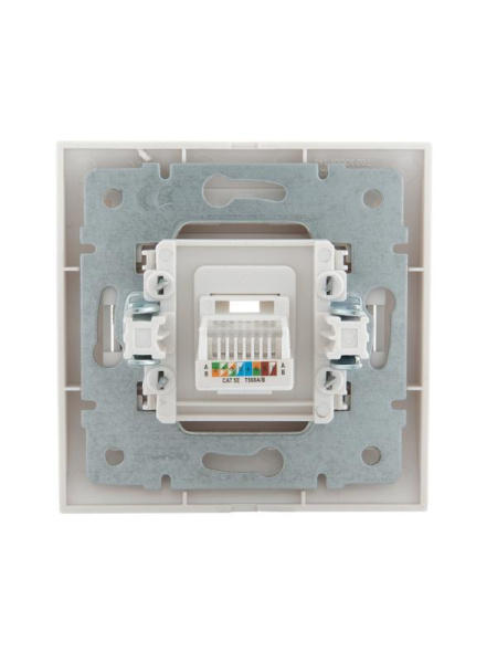 Розетка компьютерная СП Deriy RJ45 бел. LEZARD 702-0202-139