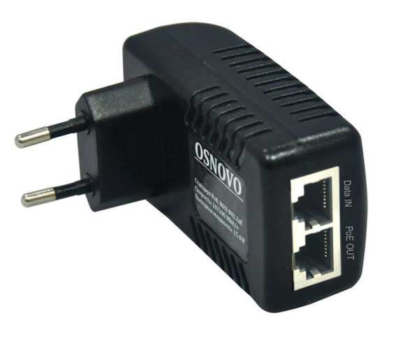 Инжектор PoE Midspan-1/151 Fast Ethernet на 1 порт OSNOVO 10661