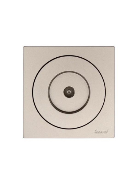 Розетка телевизионная проходная СП OSEN механизм титан LEZARD 743-3788-129