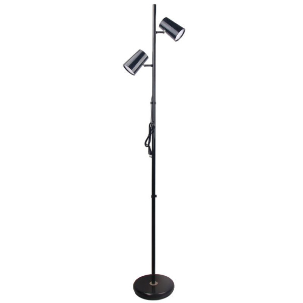 Торшер напольный ULM-T600 2х6W/4500K/DIM BLACK светодиодный 2х6Вт сенсорный выкл. диммер черн. ТМ Uniel UL-00010174