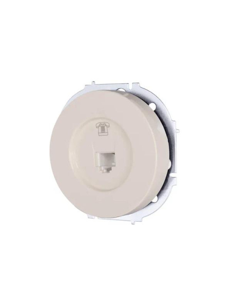 Розетка телефонная СП OSEN RJ11 евро механизм сл. кость LEZARD 743-9088-137