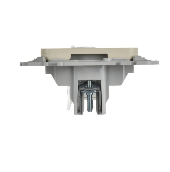 Розетка компьютерная СП FLITE РК5е-1-0-ФлСл RJ45 кат.5E UTP механизм сливочный IEK FI-K12-1-K86