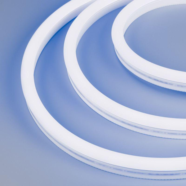 Лента светодиодная WAVE-SIDE-A120-12x25mm 230В Blue 12Вт/м IP67 wire x2 грибовидная форма герметичная (уп.50м) Arlight 051946