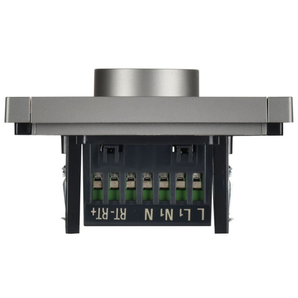 Термостат электронный FORTE&PIANO FP552 с индикацией сталь IEK FP-RT11-K46