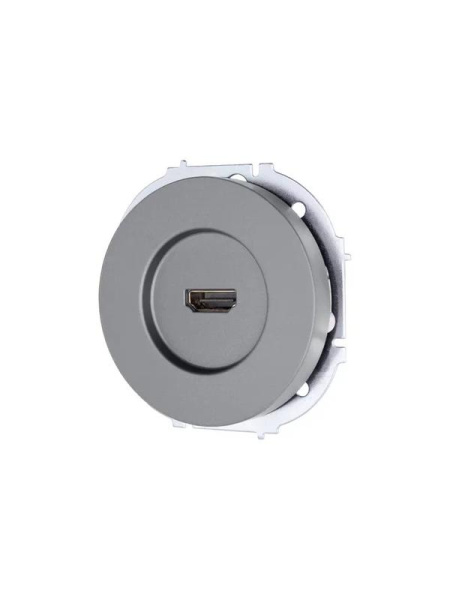 Розетка HDMI 1-м СП OSEN механизм сер. матов. LEZARD 743-7488-203